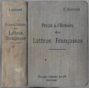 Précis de l' Histoire des Lettres Françaises de ÉDOUARD HERRIOT 2° Édit  1910  - Picture 1 of 9