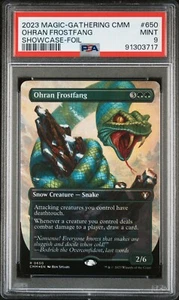 2023 MTG COMMANDER MASTERS | SHOWCASE-FOIL #650 OHRAN FROSTFANG PSA9 - POP 1 - Bild 1 von 2