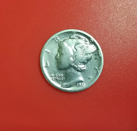 1931-D Mercury Dime•High Grade• Better Date! Free shipping Cover
