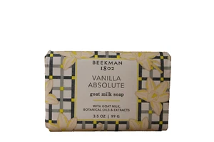 Beekman 1802 VANILLA ABSOLUTE Pure Goat Milk Bar Soap PALM SIZE 3.5 oz NEW - Picture 1 of 1