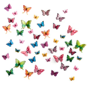 Set Of 48 Decorative Butterflies - Picture 1 of 6