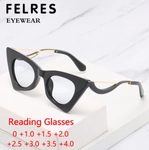 Moda Ojo de Gato Luz Azul Bloqueo Gafas de Lectura Mujeres Lectoras Presbicias Nuevas - Imagen 1 de 17