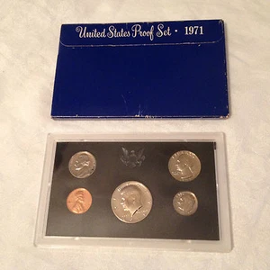 1971 S US Coins Proof Set in Original Box - Picture 1 of 7