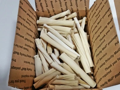 American Buffalo Rawhide 6" Twists  | 3 Lbs Bulk. | 100% Natural Dog Chews - Image 1 of 2