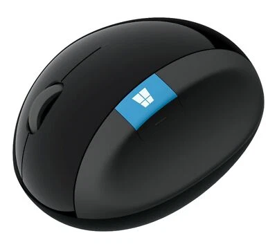 Microsoft Sculpt Ergonomic Mouse, Black - Wireless Mouse for Natural Wrist - Image 1 of 4
