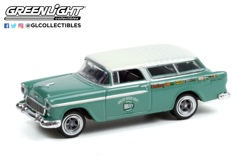 1:64 GreenLight *ESTATE WAGONS 7* HOLLEY SPEED SHOP 1955 Chevy Nomad NIP - Image 1 of 1