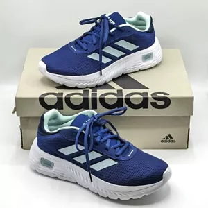 Adidas "Cloudfoam Comfy" scarpe ultraleggere da donna per tutti i giorni (verde navy/schiuma di mare) - Foto 1 di 19