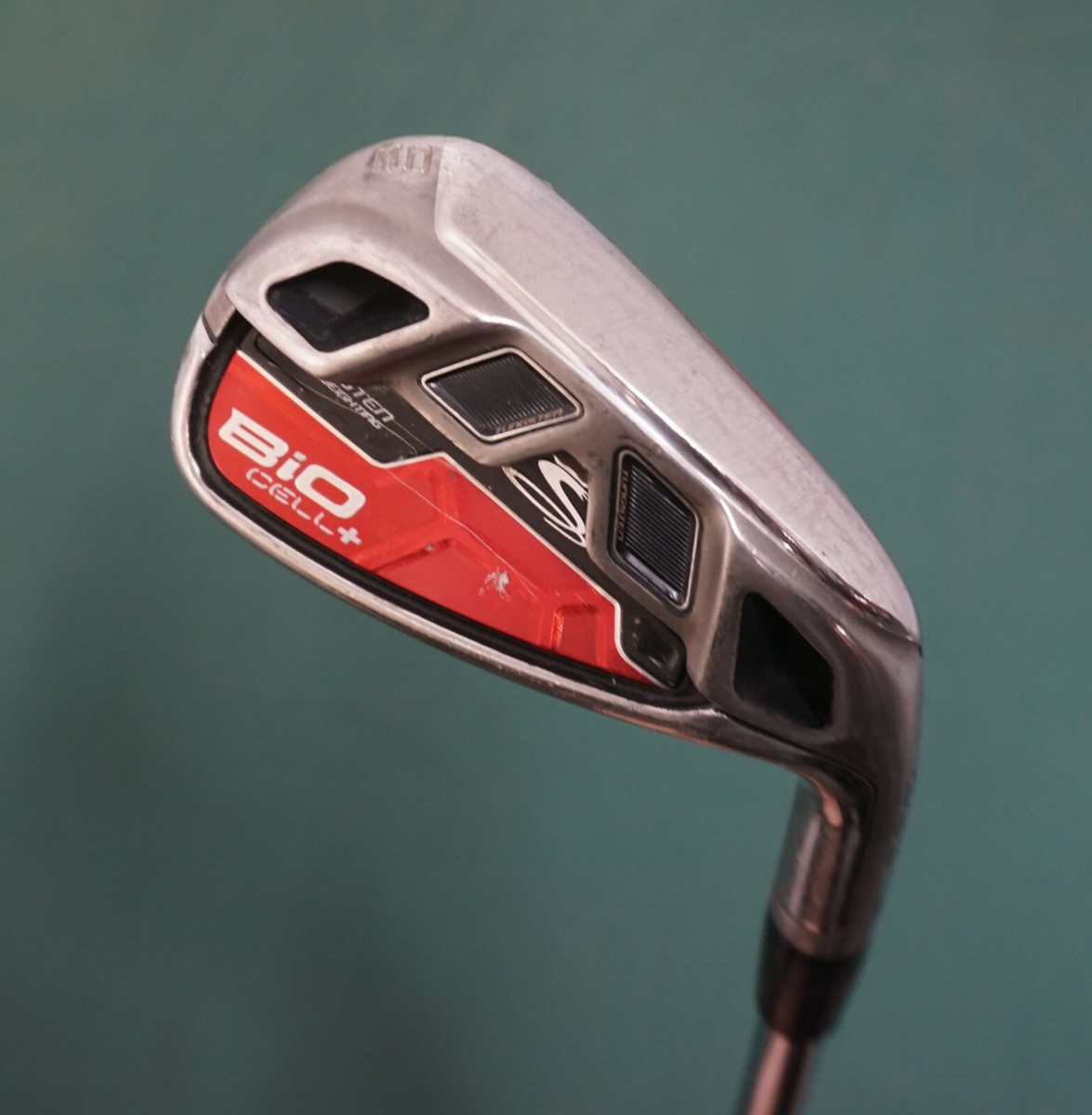 Cobra Bio Cell+ Tungsten Cell Weighting 9 Iron Stiff Steel Shaft Golf Pride Grip Cobra Bio Cell+ Tungsten Cell Weighting 9 Iron Stiff Steel Shaft Golf Pride Grip
