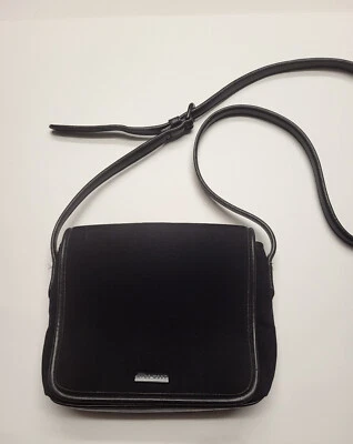 Bandolera para mujer NINE WEST negra nueva sin etiquetas bolsillo interior con cremallera trasero Foto 1 de 4