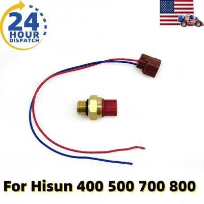 Radiator Sensor Water Temp Fan Switch For UTV,400,500,700,800,HiSUN,MASSIMO,MSU Foto 1 de 4