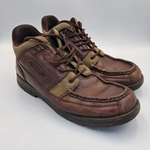 Rockport Boots Mens UK 9 Brown Marangue Leather XCS Retro Ankle Waterproof - Imagen 1 de 13