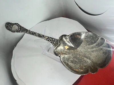Cuchara cazuela/bayas sólidas Monterey By Alvin 1895 Sterling 8 5/8" Foto 1 de 4