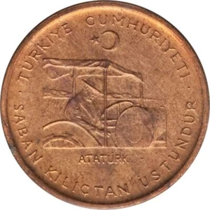 Turkish Coin Turkey 10 Kurus | FAO | Mustafa Kemal Ataturk | 1971 - 1974 - Picture 1 of 2