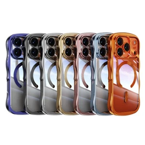 Funda delgada a prueba de golpes para iPhone 17 Pro Max Air 16 15 14 13 Mag seguro parachoques ondulado - Imagen 1 de 31