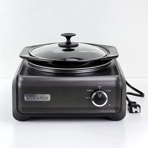 CrockPot Hook Up 2.5 Quart Round Slow Low Cooker Gray SCCPMD2-CH - Picture 1 of 12