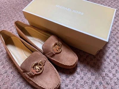 Michael Kors Zapatos Mujer Talla 8 Gamuza Mocasines Nuevos Con Caja Foto 1 de 4