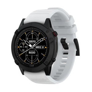 Premium Silicone Quick Watch Band Easy Fit Strap For Garmin Fenix 7/6 Epix - Photo 1 sur 19