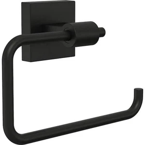 Maxted Wall Mount Euro Single Post Toilet Paper Holder in Matte Black - Picture 1 of 6