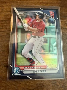 Kyle Teel 2024 Bowman Draft Chrome- BD-162 Red Sox Black Refractor 7/10! - Picture 1 of 4