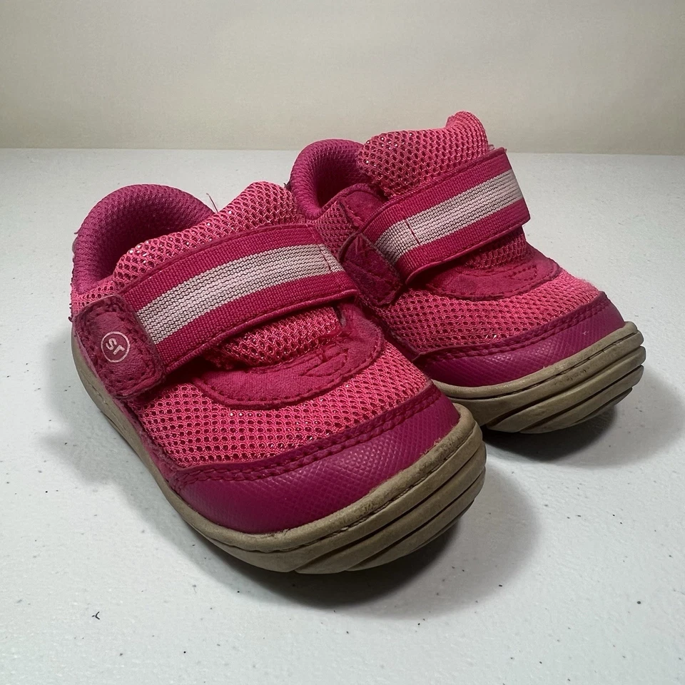 STRIDE RITE - Lo último ROSA Niñas Talla 4 Zapatos Espuma con Memoria/Malla - Niño pequeño ¡LINDO! Foto 1 de 4