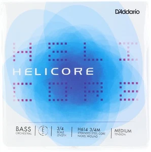 D'Addario H614 3/4M Helicore Orchestral Double Bass E String - 3/4 Size - Medium - Picture 1 of 3