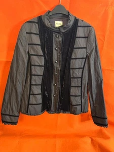 Vintage Viyella jacket with silk trim. Size 14 - Picture 1 of 5