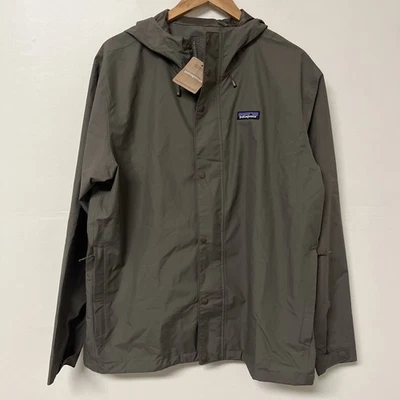 Patagonia Jackson Glacier Rain Jacket Mens Large Marlow Brown FA25 26545 NEW - Image 1 of 4