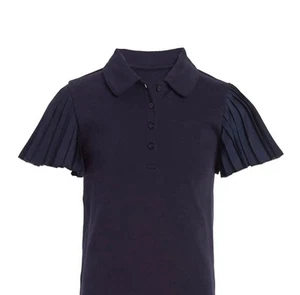 Nautica Girls' School Uniform Sensory-Friendly Short Sleeve Polo 6 - Picture 1 of 1