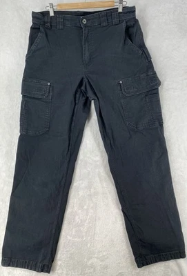 Pantalones Duluth Para Hombres 36x36 Negro Duluthflex Manguera contra Incendios Ajuste Relajado Carga Lona Trabajo Foto 1 de 4