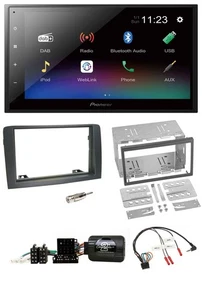 Pioneer USB Bluetooth DAB 2DIN Lenkrad Autoradio für Fiat Idea 2006-2012 grau - Bild 1 von 9
