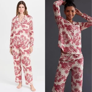 Desmond & Dempsey Pyjama Set Kaktus Blumen XS - Bild 1 von 13