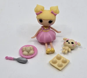 Lalaloopsy Mini 3" Doll Dollop Light ‘N’ Fluffy Set 100% Complete Baker with Pet - Picture 1 of 5