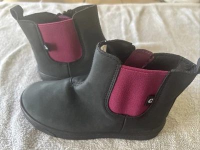 Zapatos Oomphies High Top Niñas Negro Púrpura Cremallera Botas Talla 10C ¡NUEVOS SIN ETIQUETAS Envío Gratis! Foto 1 de 4