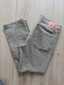 Levis 514 Corduroy Straight Fit Beige Jeans W36 L32 36R - Picture 1 of 8