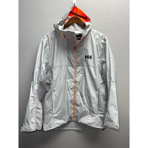 Womens Helly Hansel Shell Jacket Hybrid SHell Construction Gray Full Zip Medium - Picture 1 of 14