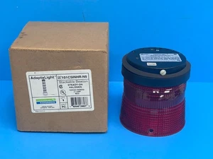 AdaptaLight 101CSINHR-N5 Red Stackable Beacon Steady on Halogen 120VAC - Picture 1 of 18