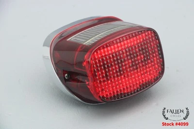 Harley Road King 2011 lente de luz trasera de freno + conjunto base cromado #4099 Foto 1 de 4