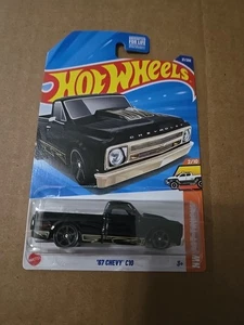 Hot Wheels '67 Chevy C10 Black 2025 21/250 HW Hot Trucks 2/10 Brand New VHTF - Picture 1 of 1