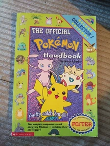 The Official Pokemon Handbook 1999 W/ Poster Vintage First Scholastic Printing - Picture 1 of 7