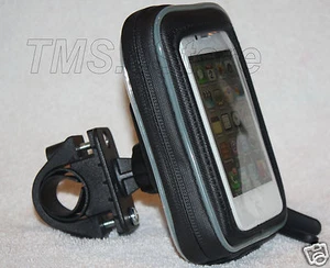 Bike Handlebar Mount with 4.75" Water Resistant Case for EVO/HTC/iPod/iPhone 4s - Picture 1 of 4
