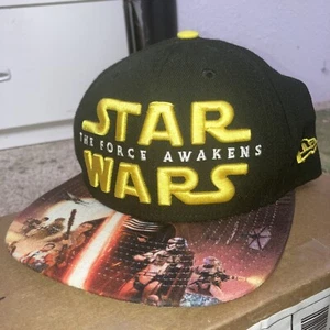 New Era 9Fifty Men Women Cap Star Wars Force Awakens Black Print Snapback Hat - Picture 1 of 9