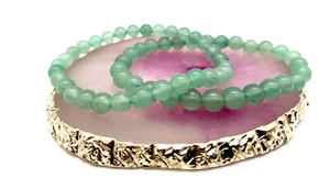 Aventurin Armband Entspannung Perlenarmband Edelsteine Heilsteine Steinarmband - Bild 1 von 2