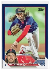 2023 Topps Series 1 Retail • Matt Strahm • Royal Blue #283 Boston Red Sox - Picture 1 of 2