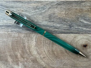 Sheaffer Targa 1183 Emerald Green Swirl Laque Pencil 0.5mm USA - Picture 1 of 8