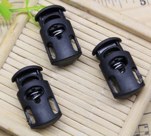 10X Shoelace Buckle Non-slip Stopper Rope Clip Clamp Cord Lock Running 15x27mm - Picture 1 of 4