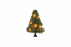 NOCH Árbol de Navidad Iluminado, con LED, 5 cm de Alto para Anchos de Vía H0, TT, - Imagen 1 de 1