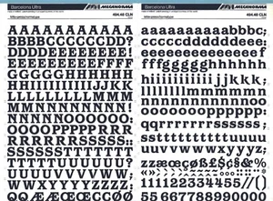 MECANORMA Transfers Lettering A3, #354 Fonts,Typo, BARCELONA ULTRA 13mm  - Picture 1 of 2