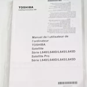 Manual inglés/francés para portátil Toshiba L640/L640D/L645/L645D - Imagen 1 de 1