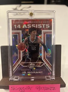 2019-20 Contenders Optic Playing the Numbers Game Red Cracked Ice Ja Morant - Picture 1 of 2