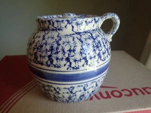 Prestige Place Japan Blue Spongeware Pot with Lid - Picture 1 of 6